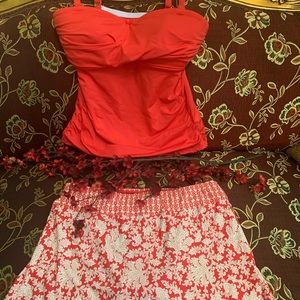 Gibson Latimer Tankini Top/Alex Marie Swim Skirt